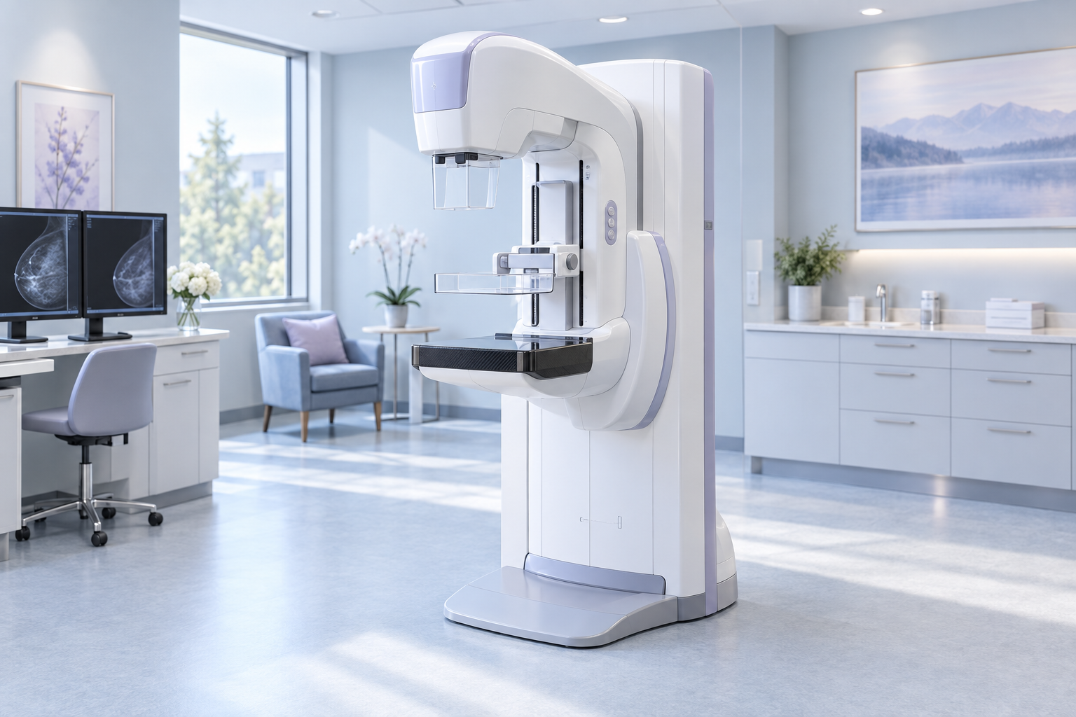 Mammography imaging machine